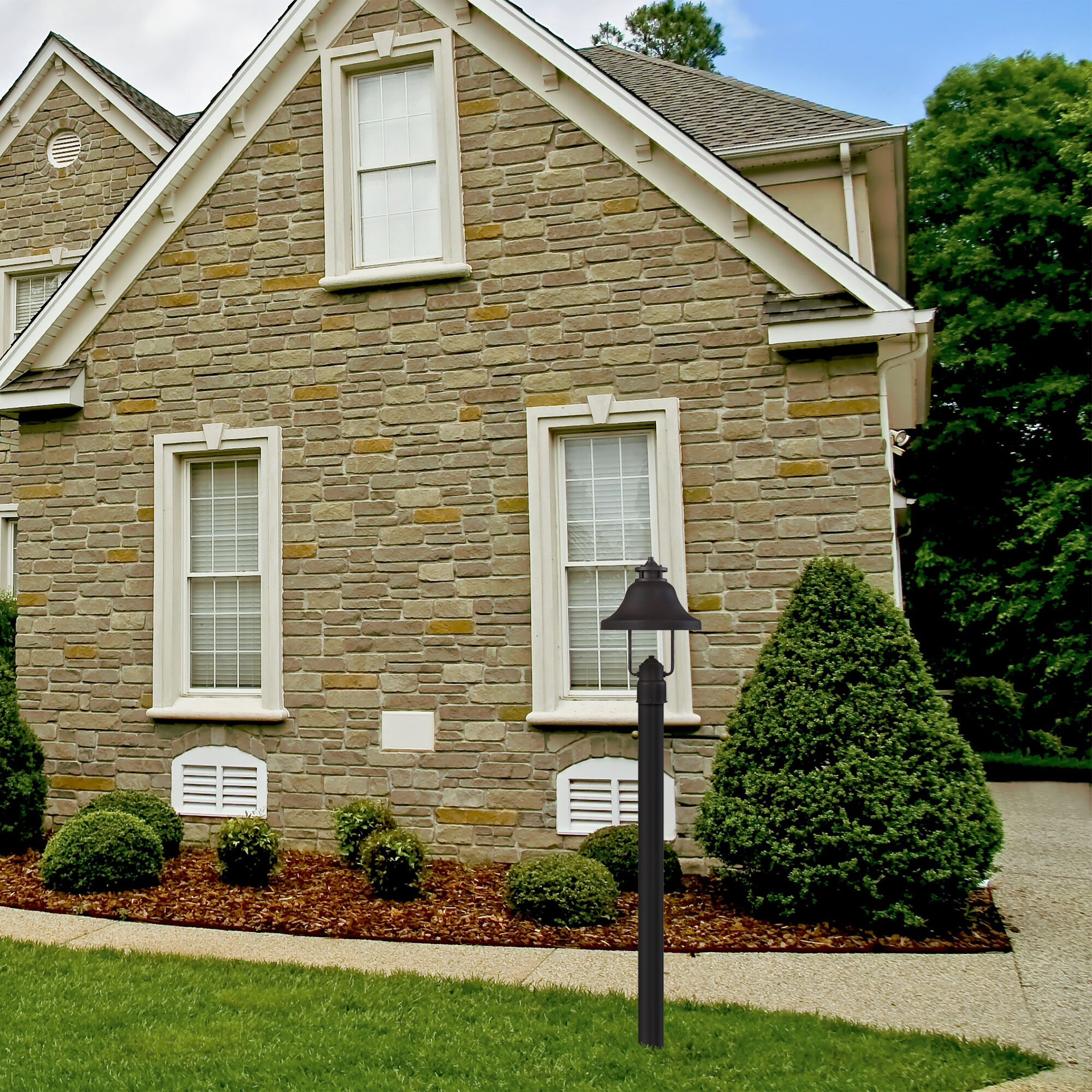 Bayport 1 Light 15 inch Bronze Outdoor Post Lantern